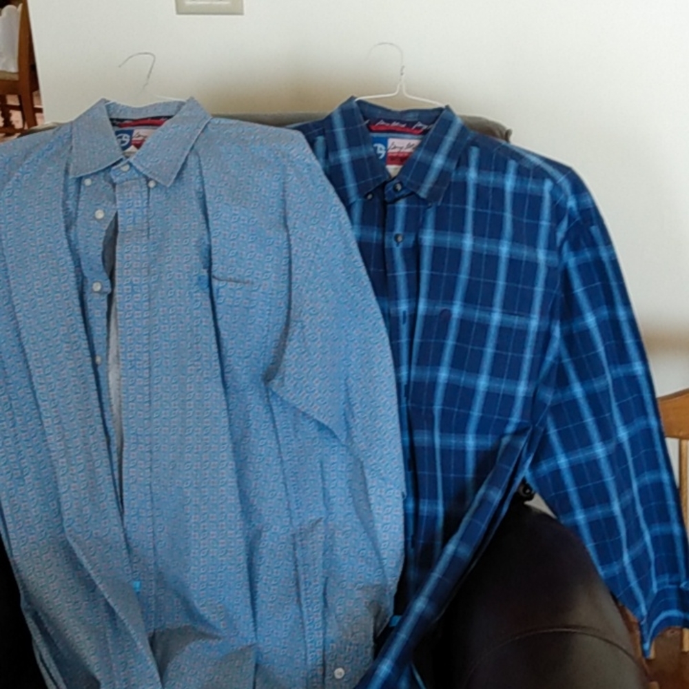 Men's western ls shirts,2,George straight cowboy cut wrangler,xxl xxg ttg